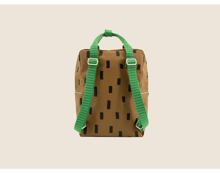 Recyklovaný ruksak veľký | Čokoláda + Zelené jablko