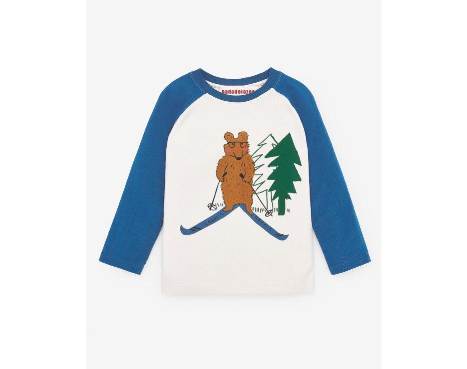 Tričko Lyžujúci medveď - Skiing Bear