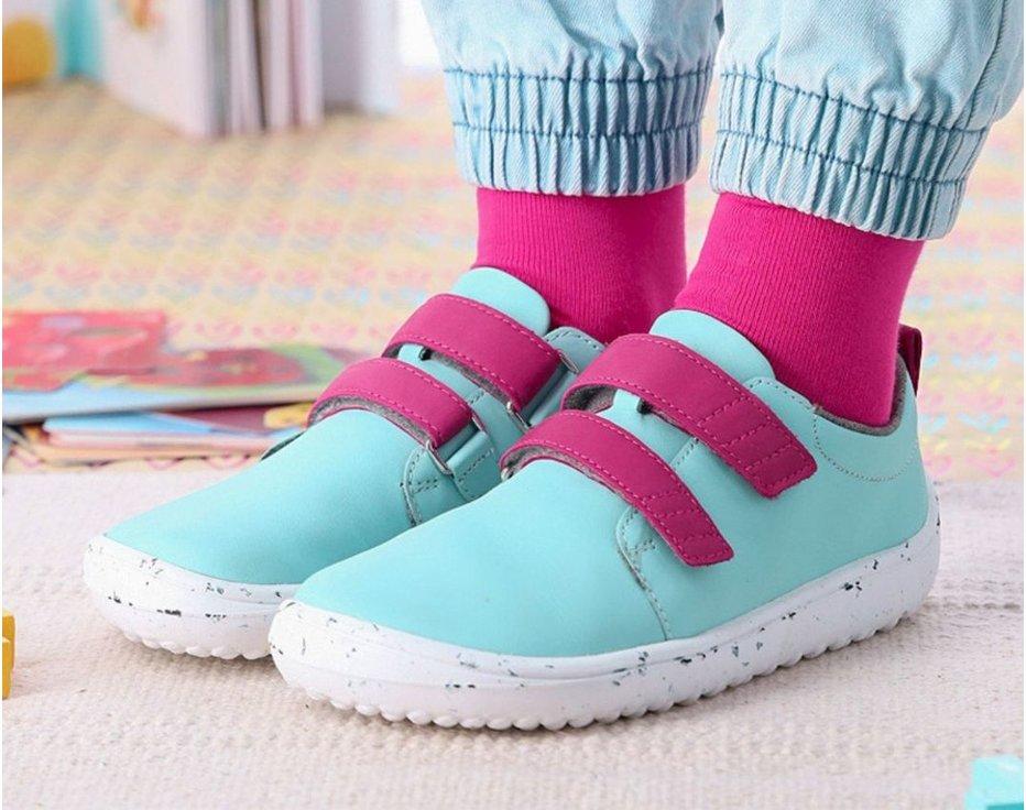 Detské barefoot topánky Be Lenka Jolly - Sky Blue & Pink